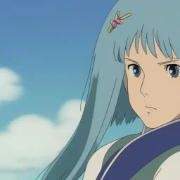 Top Tier Waifu Material,Light Blue Hair,Straight Hair