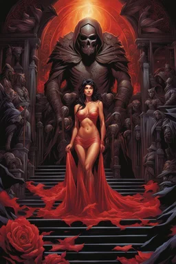 Back to Hell. the naked truth. painted by Anne Stokes, Mark Brooks and Dan Mumford, comic book art, perfect, smooth