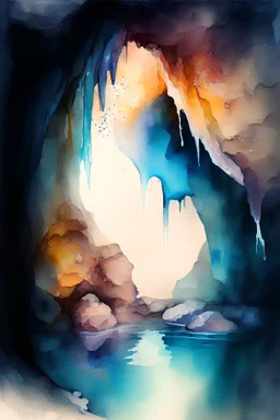 grotto Water color