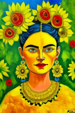 mexican cote d'azur woman yellow mexican frida kalho