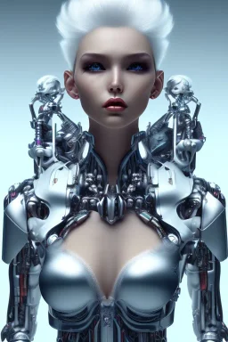 cyborg, white hair, sexy, perfekt, real, dream