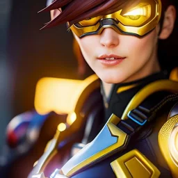 Ultra detailed fullbody Portrait in oil on canvas of overwatch character- sexy TRACER with armor,extremely detailed digital painting,ultrarealistic skin,intense stare, extremely detailed face, crystal clear eyes, mystical colors ,perfectly centered image, perfect composition, rim light, beautiful lighting,masterpiece ,8k, stunning scene, raytracing, anatomically correct, in the style of uncannyknack and Ohrai Noriyoshi and robert e howard and Steve Jung and Wizyakuza and Simon Bisley.