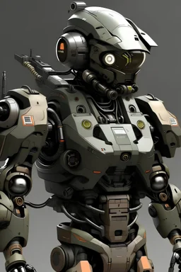 combat pilot as half robot