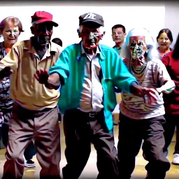 old people dancing on hip hop