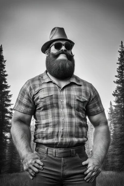 Paul Bunyan with sunglasses