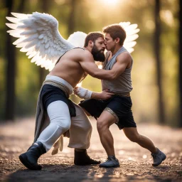 [high res macro photo with bokeh by Ole Bielfeldt] Jacob wrestling with angel