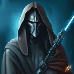 star wars bald male corellian jedi pilot wearing black and gunmetal grey old republic armored robes with gold trim, alone, battle-ready Jedi Master defending a ruined ancient city surrounded by golden light, centered head and shoulders portrait, hyperdetailed, dynamic lighting, hyperdetailed background, 8k resolution, volumetric lighting, light skin, fully symmetric details