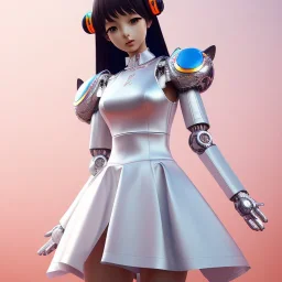 beautiful smooth realistic Japanese catgirl robot body, run, cat aye, extremely sharp detail, finely tuned detail, ultra high definition, 8 k, unreal engine 5, ultra sharp focus, accurate wings