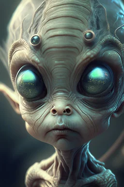 Alien child,highly detailed, artstation, sharp focus