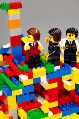 in lego blocks "can we go on a date" in lego masters style