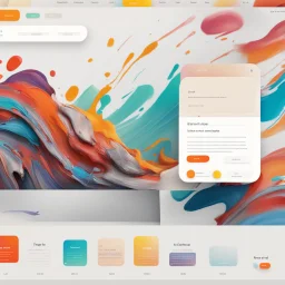 simple UX of paint website