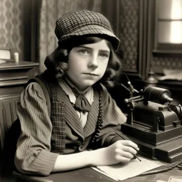 a 1920s irish journalist girl