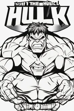 out line art of HULK super HIRO colouring pages with white background ,skech style ,full body. only use outline,mandala style,clean line art,white background,no shadow and clear and well outlined