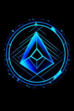 A logo for my blockchain, named Eon, meaning an indefinite time, deep blue and black. The graphics should be clean, with smooth lines and a business like and futuristic feel. Graphics must be very simple and generous. Do not use irregular lines. Lines should be smooth. The screen can't be too complicated