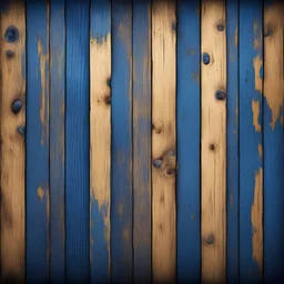 Hyper Realistic navy-blue & golden multicolor grungy rustic wooden plank texture with vignette effect