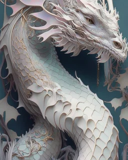 breath of the dragon, textured, intricate, ornate, shadowed, pale muted colors, 3D, highly detailed, reptile style, by Hsiao-Ron Cheng, by Cyril Rolando, by h. r. giger, By Boris Vallejo $plastic$ grid:true