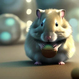 Zırh giymiş siyah tüylü hamster,highly detailed, grainy, realistic, unreal engine, octane render, bokeh, vray, cinema4d, movie