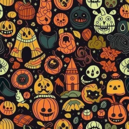 Halloween seamless pattern