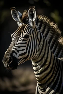 Portrait of the zebra