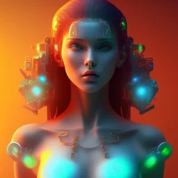 A beautiful portrait of neo matrix color scheme, high key lighting, volumetric light high details psychedelic background