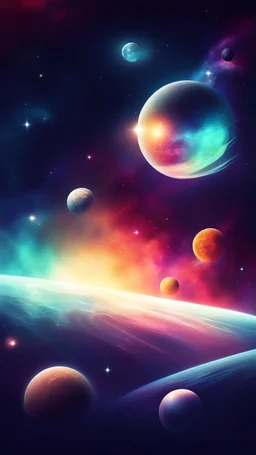 space stylized background