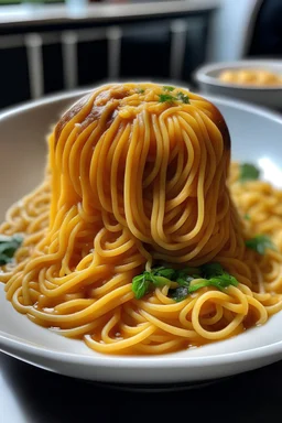 Pasta in bum