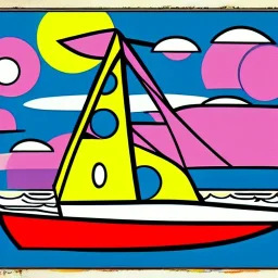 boat pop art