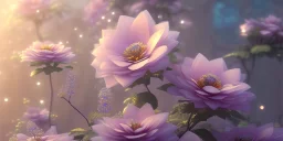 crystal subtle flower in a galactic ambiance beautiful fairy, transparent, delicate colors, in the foreground, full of details, smooth，soft light atmosphere, light effect，vaporwave colorful, concept art, smooth, extremely sharp detail, finely tuned detail, ultra high definition, 8 k, unreal engine 5, ultra sharp focus