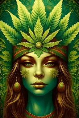 Cannabis Goddess third eye sacred knowledge