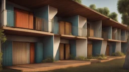 architecture village vernaculaire maisons containers