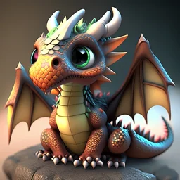 cute dragon 3D