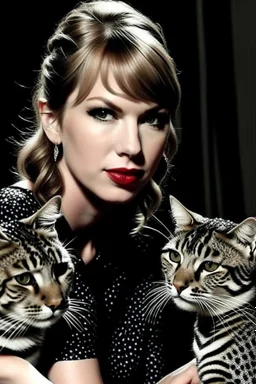 Taylor swift and some cats