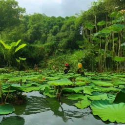 lotus jungle lake