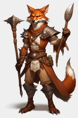 brown fox humanoid barbarian sorcerer dnd