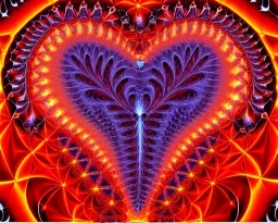 fractal heart soulmate lovers