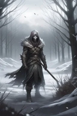 winter landscape, with a (((emaciated:1.5))) (((desiccated:1.5))) male warlock with pallid white skin, dressed in furs and (((leather armour:1.4))) once attractive, he is a (((necromancer:1.2))), a undying, reborn, he is (((skinny:1.7))) and (((slim:1.6))) dressed in a robes and a cloak, his face has an unearthly beauty, his clothes are torn and tattered, flapping in the wind, (((musclular:1.5))), (((undead:1.6))), striding through fire