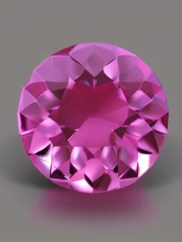 single pink crystal