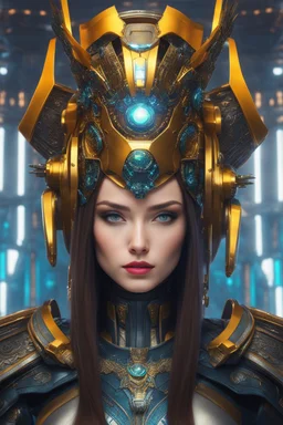 cyber robot woman ((masterpiece)), (beauty:1.3), iconic asp headpiece, UHD, 64K, hyperrealistic, vivid colors, , 8K resolution, throne room background with hieroglyphics, HDR depth, ultra detail, commanding regal aura, real photo