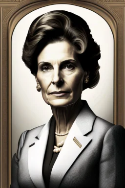 Portrait of a powerful female politcian