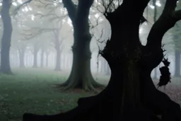 Trees, forest, gothic horror movies influence, photography hd