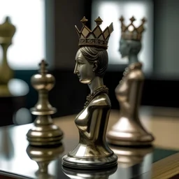 Pawn in a mirror as a Queen