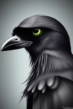 Very evil looking crow