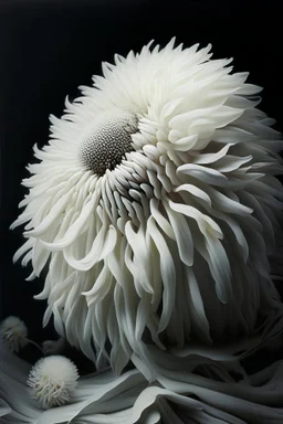 death, Beauty, depression, constriction, white, art, chrysanthemum