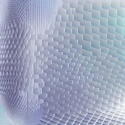 3d holographic pattern on infinite white background, glow, glass effect, 4k. sober. fintech