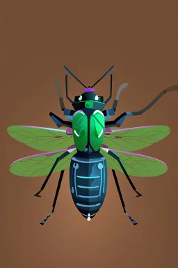 Mosquito cool insect character animation