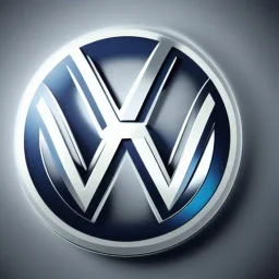 volkswagen brand logo futuristic robot