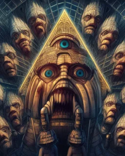 Illuminati is the machine. Faces. Scared man. Group of eyes. Brutalist framework building. People from the deep. H r. Giger machines. Modifiers: Award winning photography oil on canvas dynamic lighting imperial colors quilling Marc Chagall Boris Vallejo Beksiński Stained Glass Horror themed By Dan Witz Stephen Gammell Rosina Wachtmeister Alfred Henry Maurer Inspired by Hope Gangloff oil on canvas inspired by Thomas Simonsen