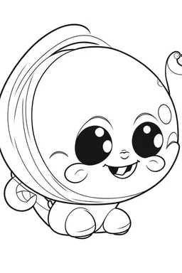 outline art for cute Moon coloring pages with sitch, white background, Sketch style, full body, only use outline, toddlers style, clean line art, white background, no shadows and clear and well outlined.