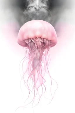 photo RAW, (Black and pink : Portrait of a ghostly jellyfish, shiny aura, highly detailed, gold filigree, intricate motifs, organic tracery, by Android jones, Januz Miralles, Hikari Shimoda, glowing stardust by W. Zelmer, perfect composition, smooth, sharp focus, sparkling particles, lively coral reef background Realistic, realism, hd, 35mm photograph, 8k), masterpiece, award winning photography, natural light, perfect composition, high detail, hyper realistic, artful, digital art trending