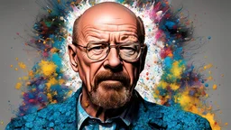 photo of Walter white, (art by Tom Everhart:0.45), Anxious slight Golden Age Walter White, ((Walter white serious grim face)), photorealistic, Politician, Ginger beard, Watch, Robotic Body Parts, Sketch, Screaming, Realism, volumetric lighting, CMYK Colors, virtual, disintegration, wireframe, rgb, translucent, transparent, reflection, ultra detailed anime, high res anime, high quality, (anime style), angel wings, Cthulhu, biomechanical, biomachines, ((hnsrdlf style)), detailed reflections